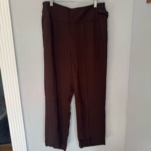 Massimo Dutti Dark Brown Cropped Pants Size 6